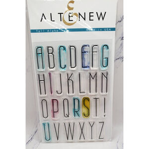Tall Alphabet Altenew Clear Unmounted Craft Stamps